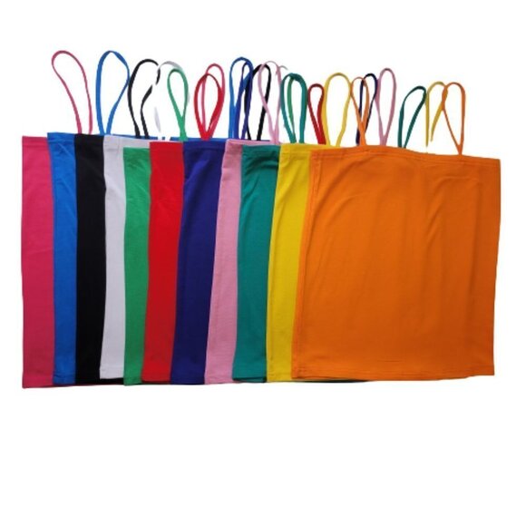 BLUE Spaghetti Strap Camisole Sky Blue Tank Top - New Without Tags- One Size - Picture 3 of 10